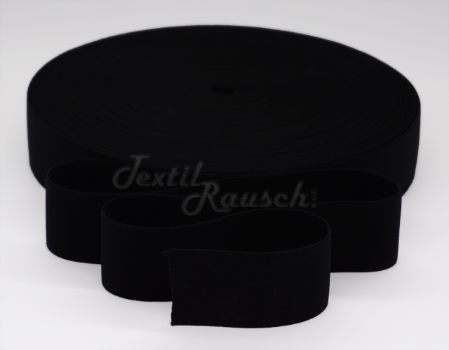 Gummiband Schwarz 40mm